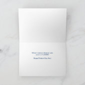 Son in Law Father's Day Blue クラシック Car カード (内部)