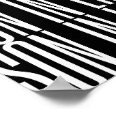 Son in law giftブラック背景クールデザインアート ポスター (角)