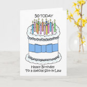 Son in Law Happy 50誕生日 カード (黄色い花)