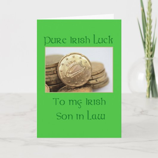 Son in Law Happy St. Patrick's Day カード (正面)