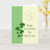 Son in Law Happy St. Patrick's Day カード (黄色い花)