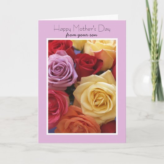 Son Mothers Day Cardから カード (正面)