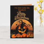 SON nファミリーハロウィンカード カード (黄色い花)