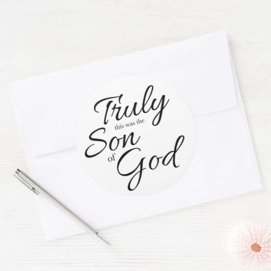 Son of God Sticker ラウンドシール (封筒)