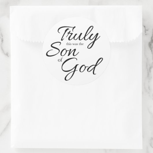 Son of God Sticker ラウンドシール (バッグ)