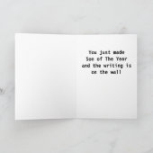 **SON OF THE YEAR** AND  HAPPY BIRTHDAY カード (内部)