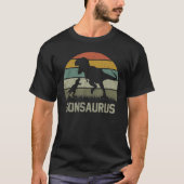 Son Saurus T Rex Dinosaur Sonsaurus Family Matchin Tシャツ (正面)