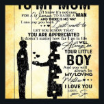 Son To Mom, Gift To My Mom, Mother's Day Gift Idea ポスター<br><div class="desc">Son To Mom, Gift To My Mom, Mother's Day Gift Idea</div>