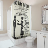 Son To Mom Verticalポスター |素敵な贈り物 シャワーカーテン (インサイチュ)