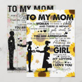 Son To My Mom Letter | Cute Gift for Mom シーズンカード (正面/裏面)