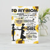 Son To My Mom Letter | Cute Gift for Mom シーズンカード (スタンド正面)