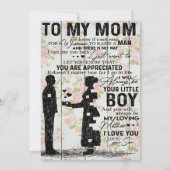 Son To My Mom Letter | Cute Gift for Mom シーズンカード (裏面)