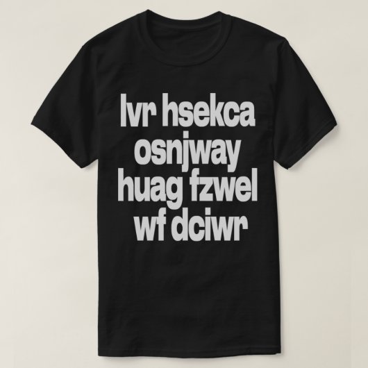 Son Vigenere Cipher Top Secret着用する人 Tシャツ (デザイン正面)