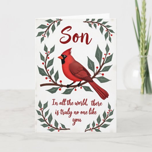 Son You Are Unique Cardinal Card カード (正面)