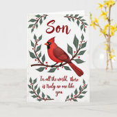 Son You Are Unique Cardinal Card カード (黄色い花)