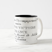 「Sonatesのためのとびらはle clavecin'を注ぎます ツートーンマグカップ (正面右)