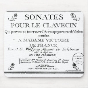 「Sonatesのためのとびらはle clavecin'を注ぎます マウスパッド