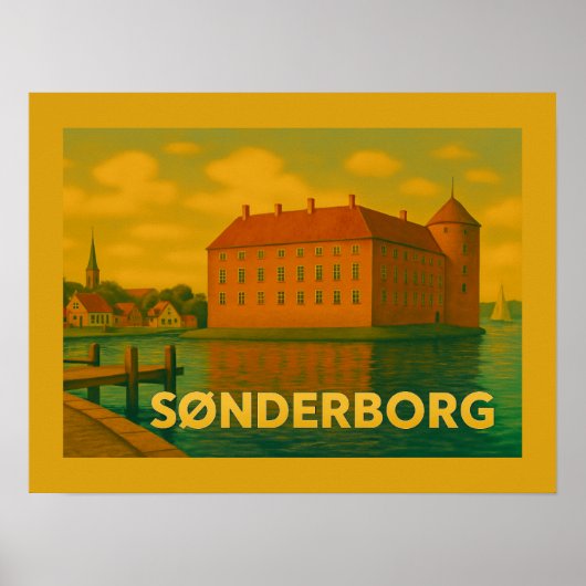 Sønderborg Denmark Castle ポスター (正面)