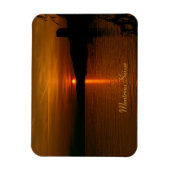 SonenuntergangモントルーSchweiz Flexiマグネット マグネット (縦)