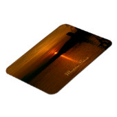 SonenuntergangモントルーSchweiz Flexiマグネット マグネット (左側)