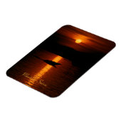 SonenuntergangモントルーSchweiz Flexiマグネット マグネット (左側)