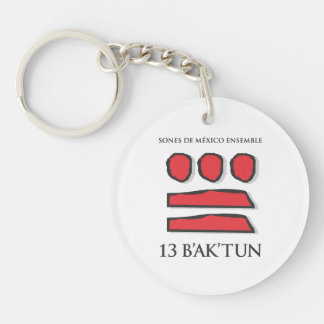 Sones deメキシコの白による13 Baktun Keychain キーホルダー