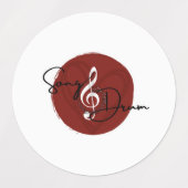 Song_Drum Aether防水ステッカーシート ラベル (デザイン2)