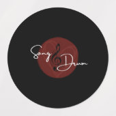 Song_Drum Underworld防水シール ラベル (デザイン2)