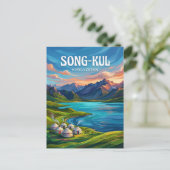Song-Kul Lake Kyrgyzstan ポストカード (スタンド正面)