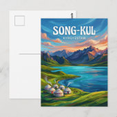 Song-Kul Lake Kyrgyzstan ポストカード (正面/裏面)