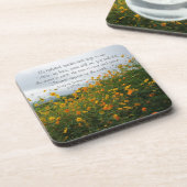 Song of Solomon 2:10-12, Bible Verse，花 コースター (左側)