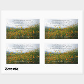 Song of Solomon 2:10-12, Bible Verse，花 長方形シール (シート)