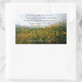 Song of Solomon 2:10-12, Bible Verse，花 長方形シール (バッグ)