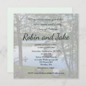 Song of Solomon Lake Photo Wedding Invitation 招待状 (正面/裏面)