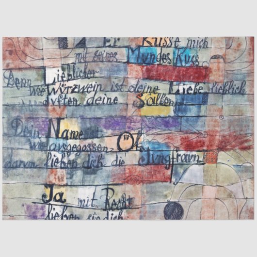 Song of Songs, Klee 薄葉紙 (正面)