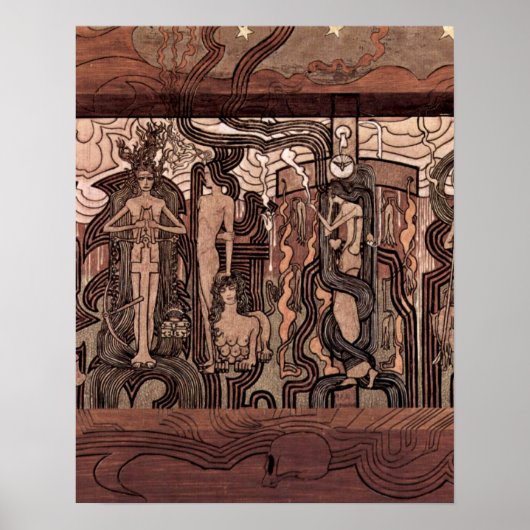 Song of Time by Jean Theodoor Toorop ポスター (正面)