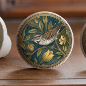 Song Sparrows Bird Ceramic Pull Knob セラミックノブ