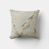 Songbirds on開花枝 クッション (正面)