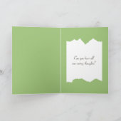 Songbirds On a Fence Post Thinking of You カード (内部)