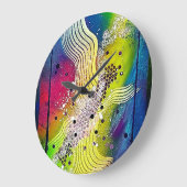 SONGE de Christèle Chabrette ラージ壁時計 (傾斜)