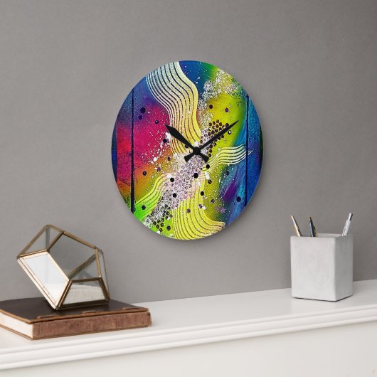 SONGE de Christèle Chabrette ラージ壁時計 (オフィス)