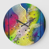 SONGE de Christèle Chabrette ラージ壁時計 (正面)