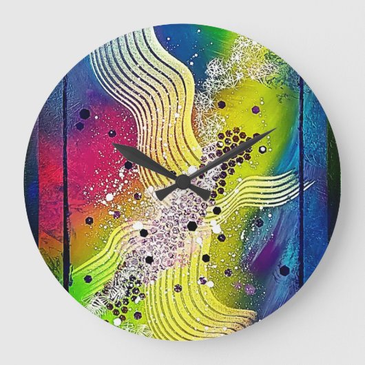 SONGE de Christèle Chabrette ラージ壁時計 (正面)