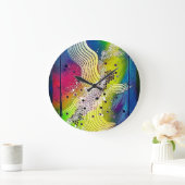 SONGE de Christèle Chabrette ラージ壁時計 (ホーム)