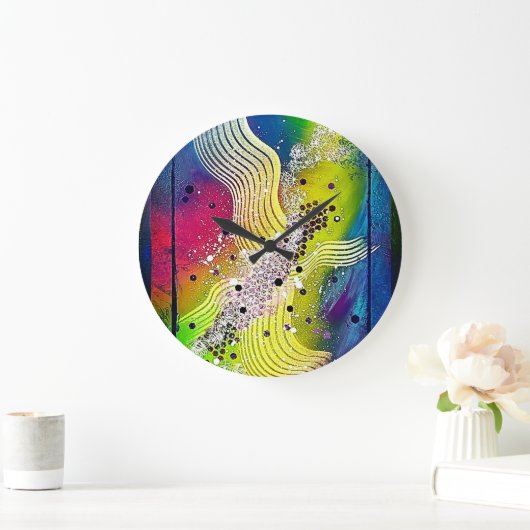 SONGE de Christèle Chabrette ラージ壁時計 (ホーム)