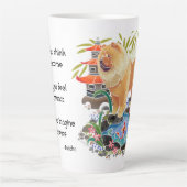 SONGMAOラテマグと文字バック カフェラテマグ (正面)