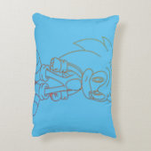 Sonicを使用した昼寝:ハリネズミ枕 アクセントクッション (裏面(縦))