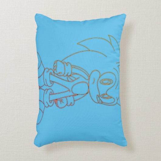 Sonicを使用した昼寝:ハリネズミ枕 アクセントクッション (正面(垂直))