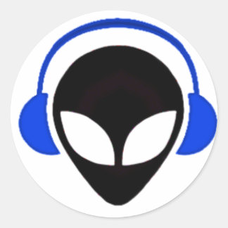 Sonicエイリアンロゴ ラウンドシール