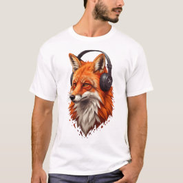 Sonic Flame – Abstract Fox in Motion Tシャツ